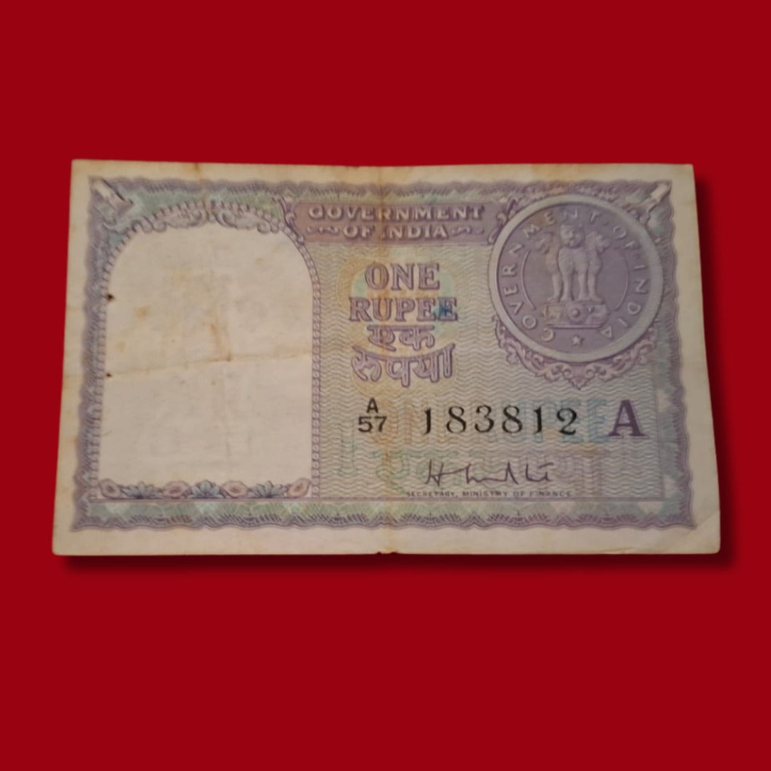 Rs 1 Note Year 1951 Finance Secretary H M Patel Collectible - Collection Bazzar