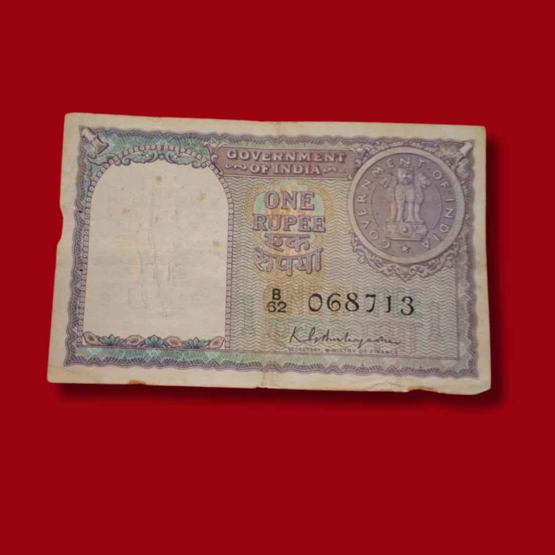 Rs 1 Note Year 1951 Finance Secretary K G Ambagaonkar - Collection Bazzar