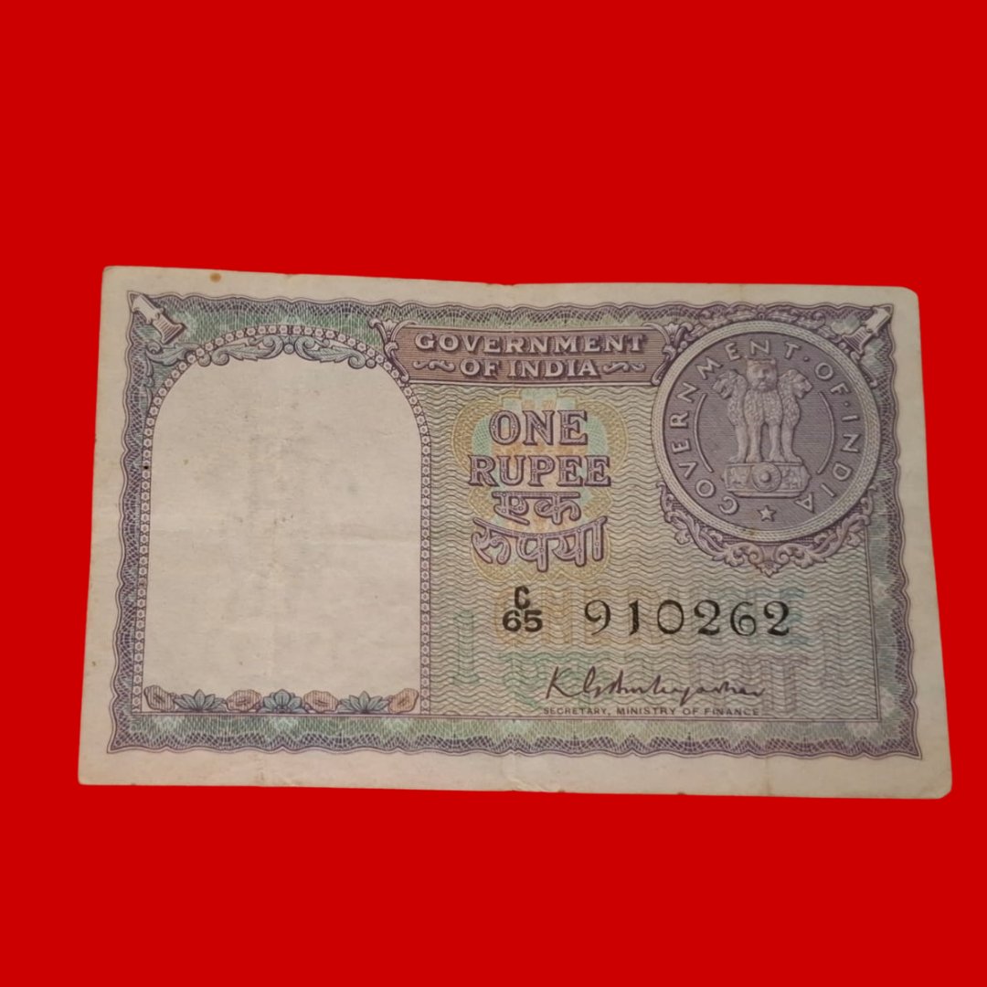 Rs 1 Note Year 1951 Finance Secretary K G Ambagaonkar - Collection Bazzar