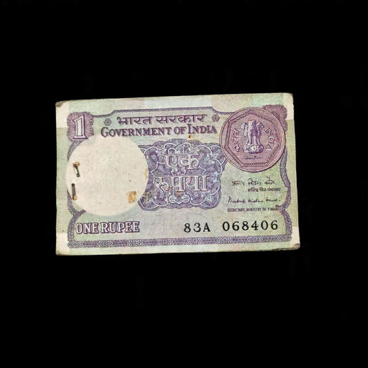 Rs 1 Old Note Packet Serial 068406 Pratap Kishen Kaul 95 Notes - Collection Bazzar