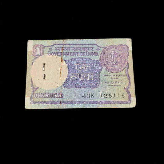 Rs 1 Old Note Packet Serial 126116 Montek singh Ahluwalia 84 Note Serial 1994 - Collection Bazzar
