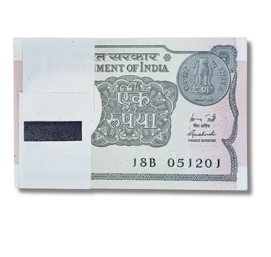 Rs 1 Note birthday serial packet 051201  gem unc  condition - Collection Bazzar