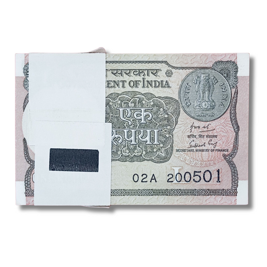 Rs 1 serial birthday packet 200501 may 20 unc condition - Collection Bazzar