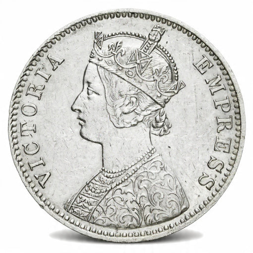 Rs 1 Silver Coin 1892 British India - Victoria Empress - Collection Bazzar