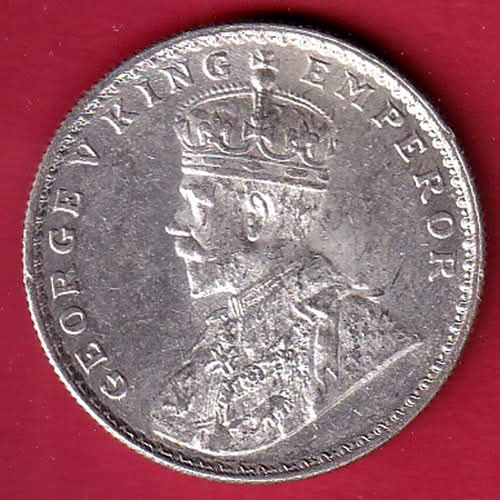 BRITISH INDIA 1919  BOMBAY MINT GEORGE VI KING ONE RUPEE SILVER COIN - Collection Bazzar
