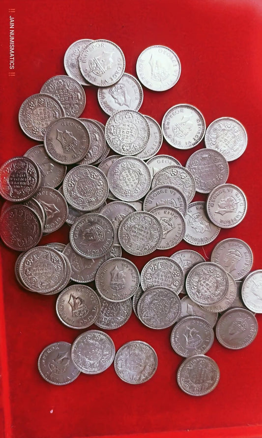 BRITISH INDIA GEORGE VI ONE RUPEE BEAUTIFUL SILVER COIN EACH COIN PRICE 

Weight – 11.68 gm
Diameter – 30 mm

Collectible Grade Coins - Collection Bazzar