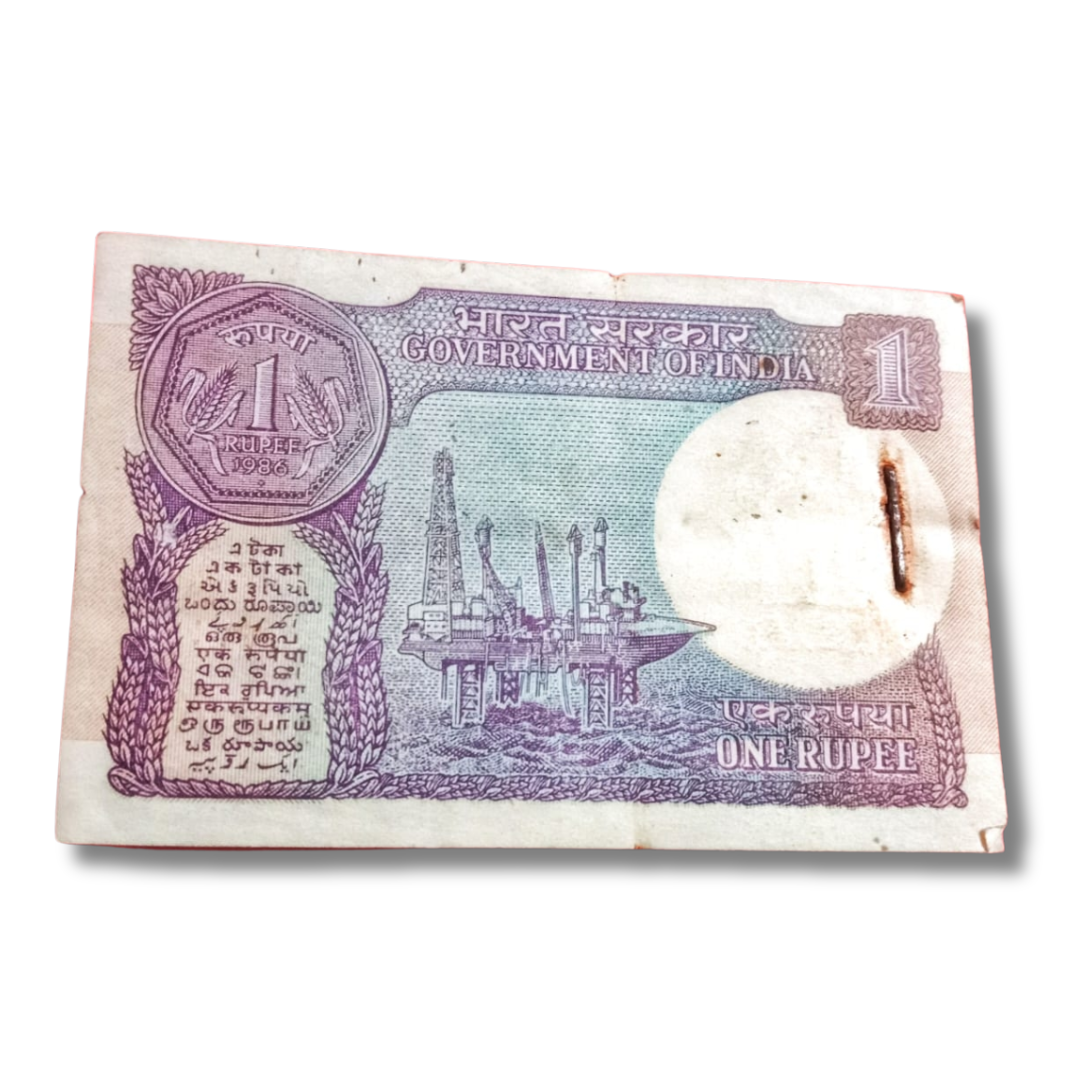 Rs 1 Small Coin Note Packet – Serial 894801 | Includes 894894 Doubling Number - Collection Bazzar