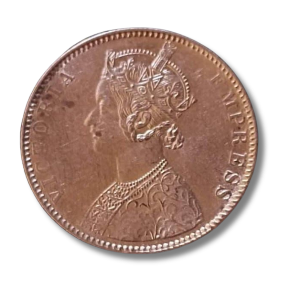 Rs 1 Coin One Rupee 1893 Queen Victoria Empress Good Condition As Per Image - Collection Bazzar