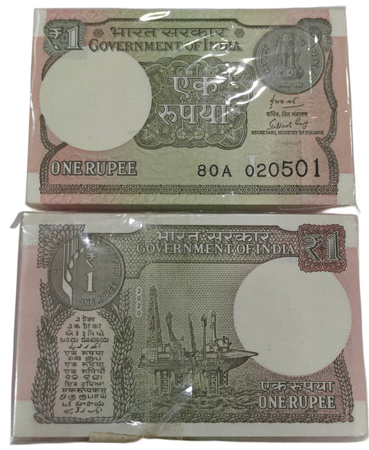 Rs 1 note birthday packet 020501 finance secretary subhash garg rare collectible - Collection Bazzar