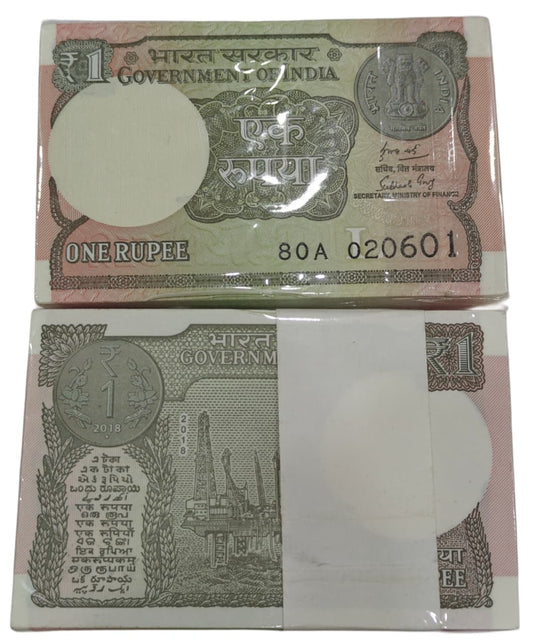 Rs 1 note birthday packet 020601 finance secretary subhash garg rare collectible - Collection Bazzar
