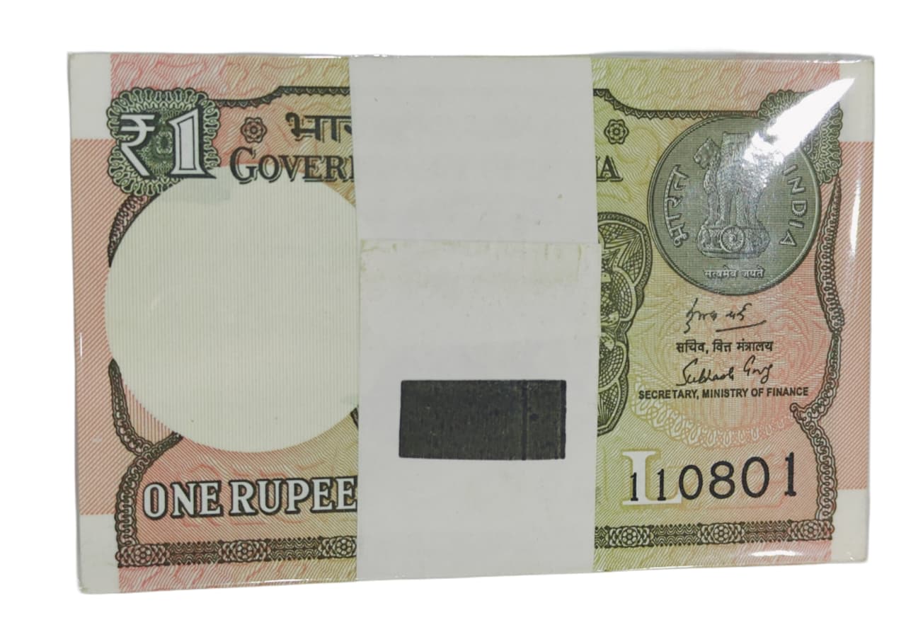 Rs 1 note birthday packet 110801 finance secretary subhash garg rare collectible - Collection Bazzar