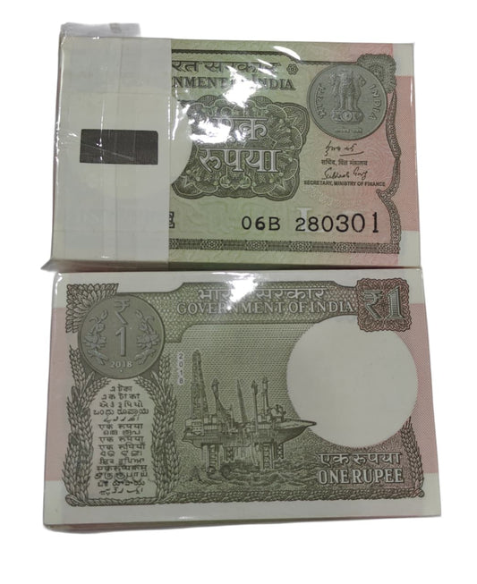 Rs 1 note birthday packet 280301 finance secretary subash garg rare collectible - Collection Bazzar