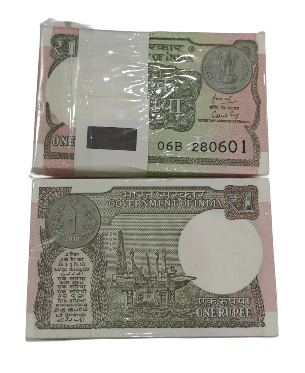 Rs 1 note birthday packet 280601 finance secretary subhash garg rare collectible - Collection Bazzar