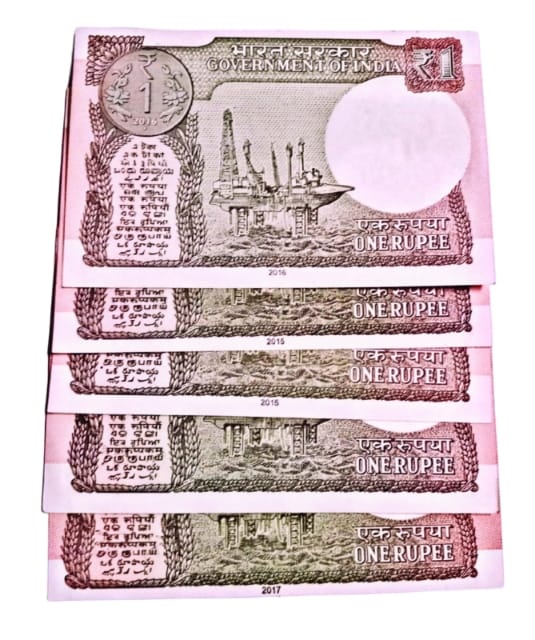 Rs 1 ending 365 days in a year number 3 notes year 2016 - Collection Bazzar