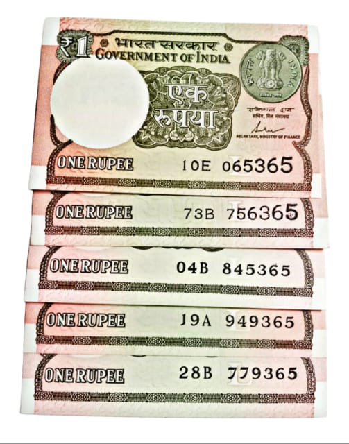 Rs 1 ending 365 days in a year number 3 notes year 2016 - Collection Bazzar