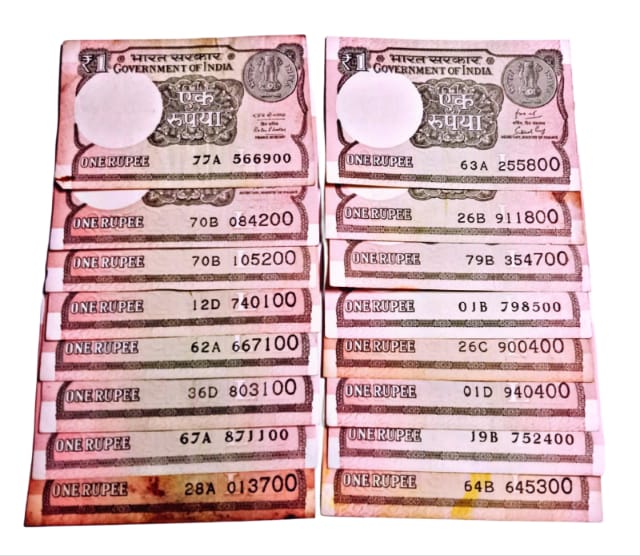 Rs 1 last note of the packet year 2016 - Collection Bazzar