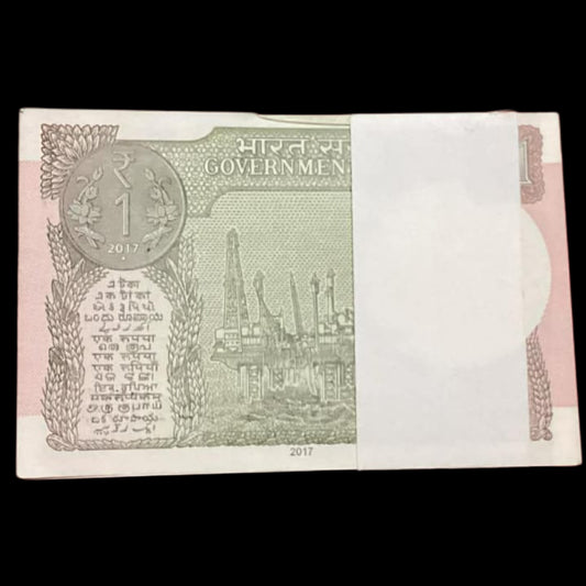 Rs 1 new semi fancy packet serial no 77C 224401 Excellent for collection - Collection Bazzar