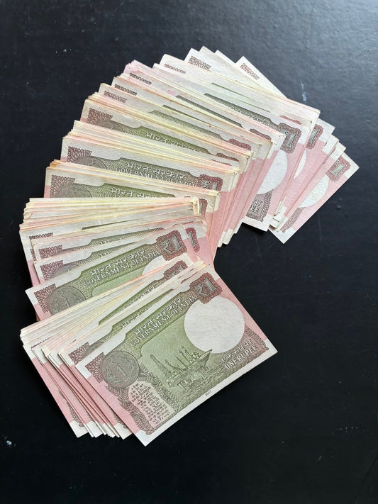 Rs 1 note 100 pis fresh gem unc note cheapest price limited stock - Collection Bazzar
