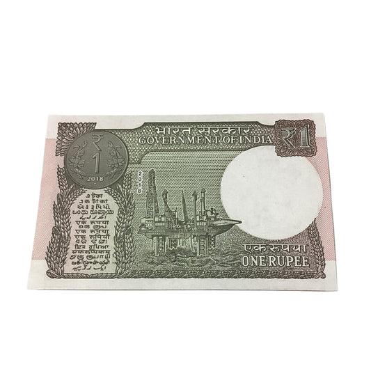 Rs 1 note 707172 step ladder finance secretary subhash garg rare collectible - Collection Bazzar