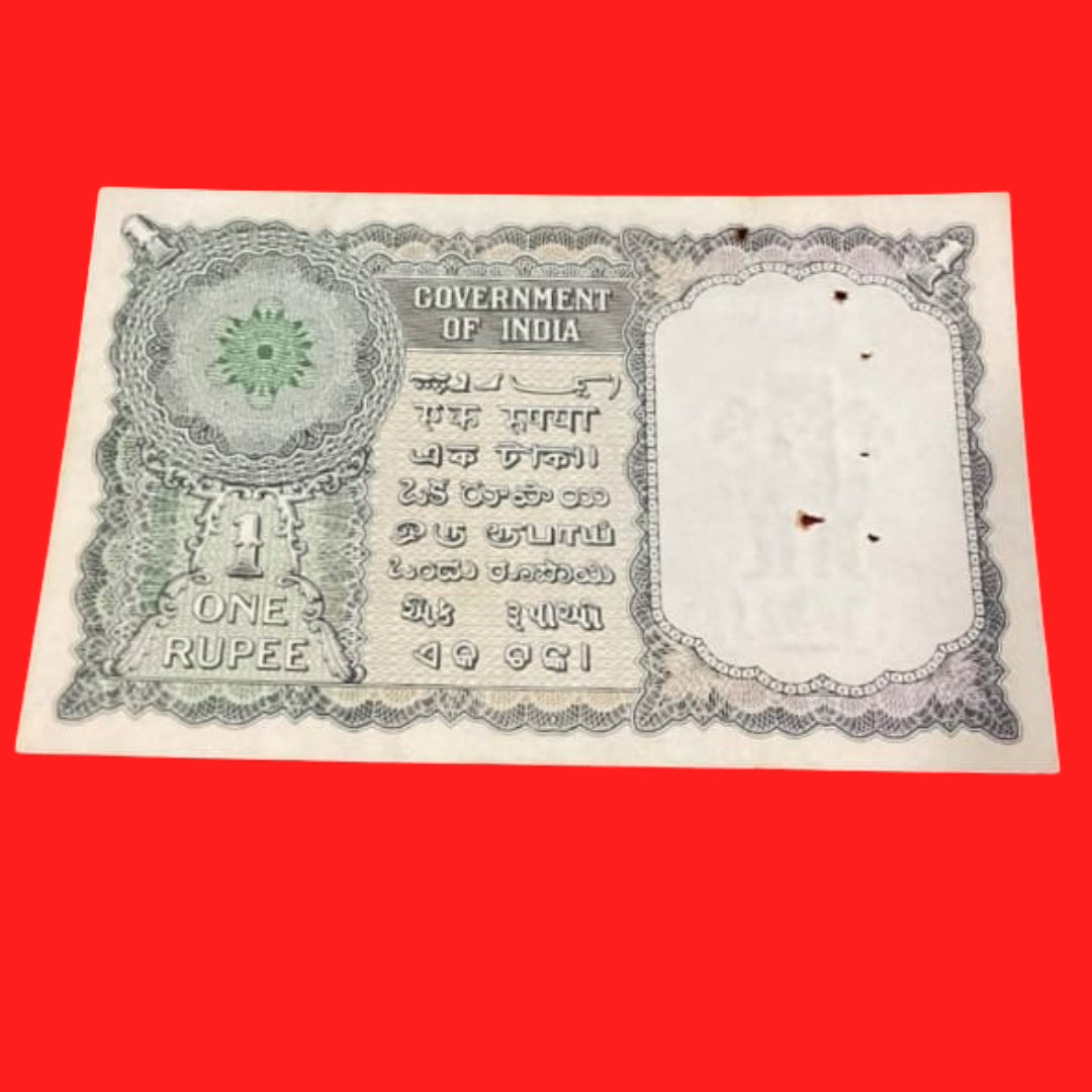 Rs 1 note 803710 year 1951 finance secretary K G ambagaonkar - Collection Bazzar