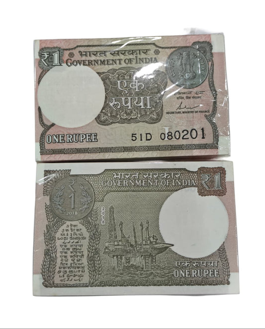 Rs 1 note birthday packet 080201 finance secretary saktikant das rare collectible - Collection Bazzar