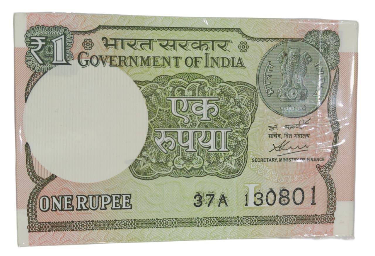 Rs 1 note birthday packet 130801 finanace secretary chakraborty rare collectible - Collection Bazzar