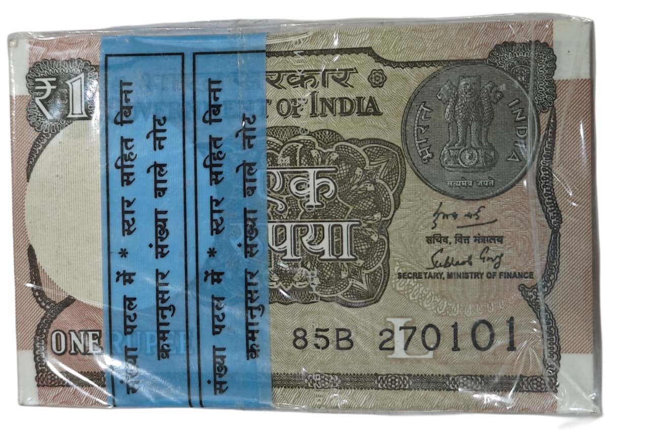 Rs 1 note birthday packet 270101 finance secretary subhash garg rare collectible - Collection Bazzar