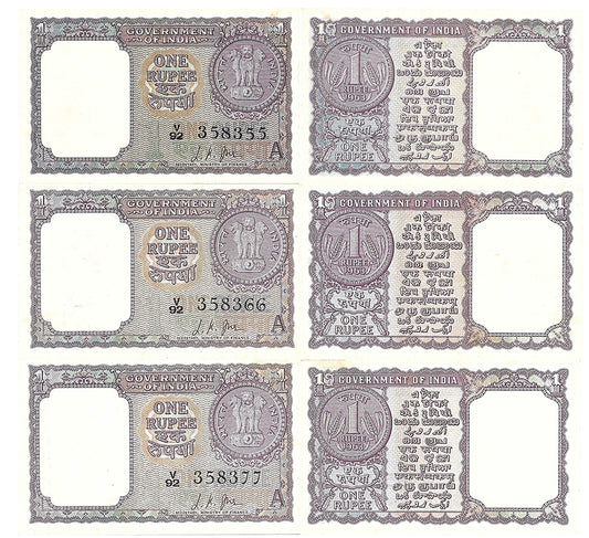 Rs 1 note finance secretary l k jha rare collectible - Collection Bazzar