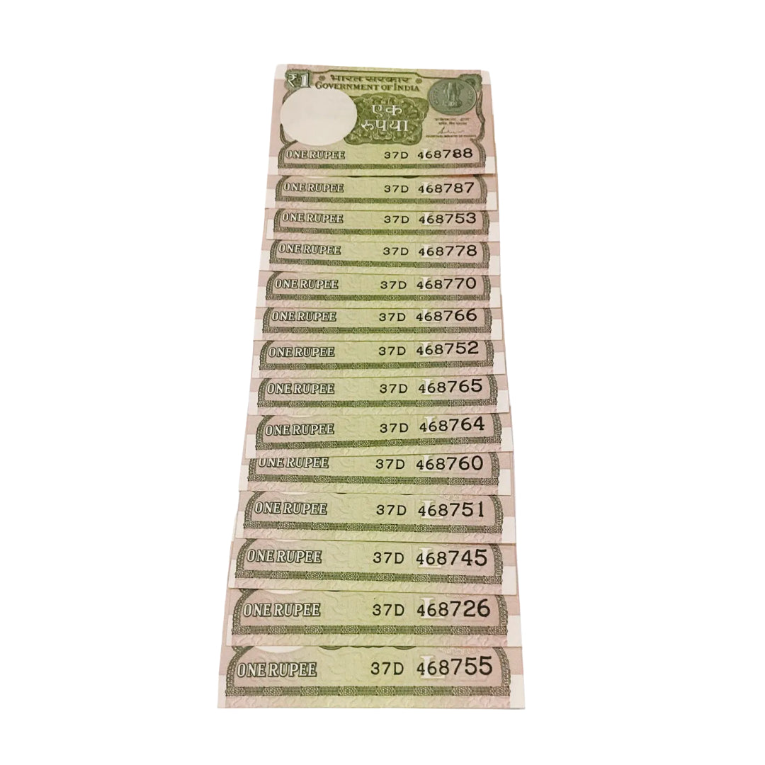 Rs 1 note lot  reverse middle 786 holy bismillah number finance secretary shaktikant das rare collectible - Collection Bazzar