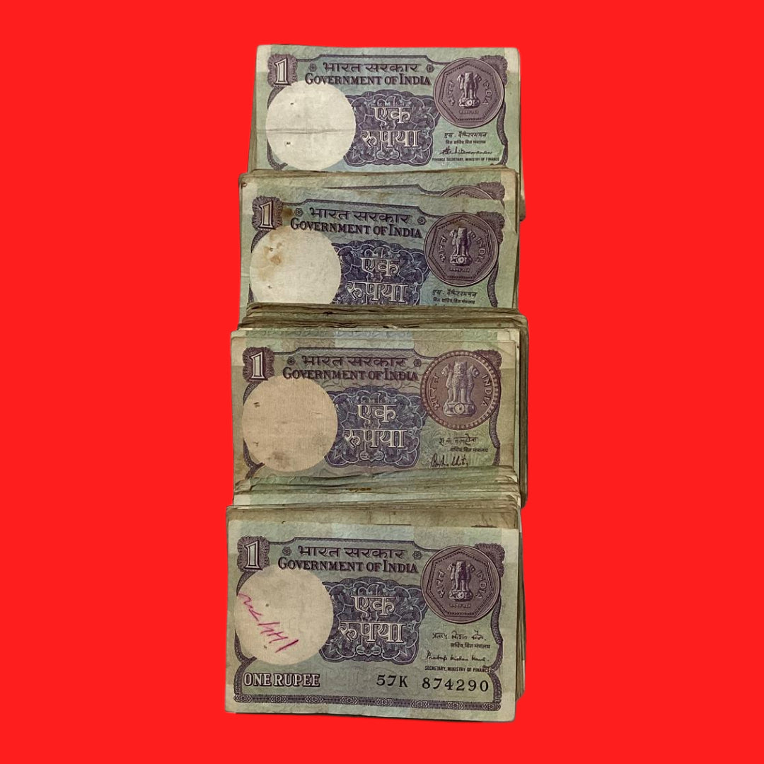 Rs 1 note mix governor good condition  100  pics - Collection Bazzar