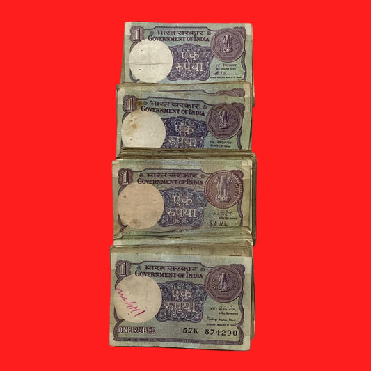 Rs 1 note mix governor good condition  100  pics - Collection Bazzar