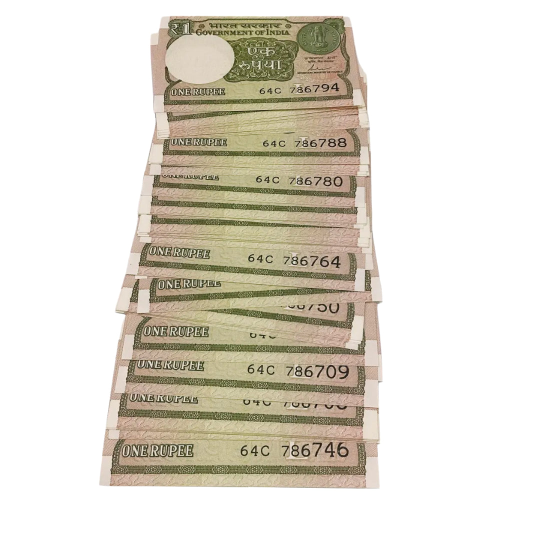Rs 1 note starting 786 holy bismillah number each note 150 finance secretary shaktikant das rare collectible - Collection Bazzar
