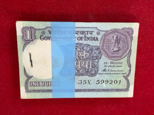 Rs 1 old serial packet 599201 with ending 214 jai shree ram number - Collection Bazzar