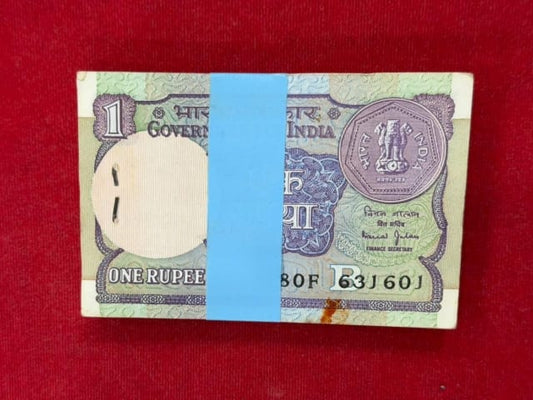 Rs 1 old serial packet 631601 with 631631 doubling number - Collection Bazzar