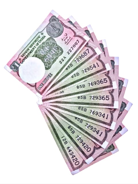 Rs 1 semi fancy numbers lot - Collection Bazzar