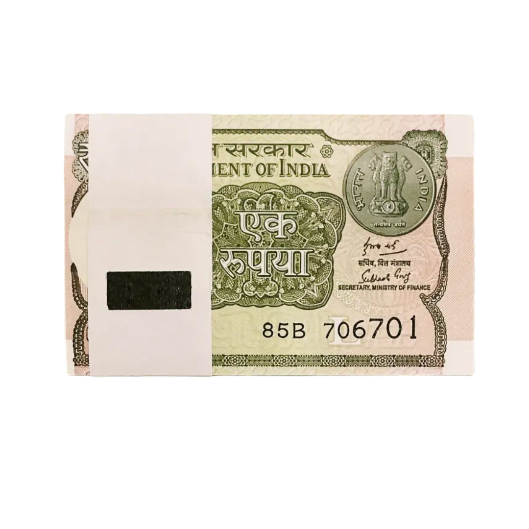 Rs 1 Note Packet 706701 Ending 786 | Holy Bismillah | Governor Subhash Garg - Collection Bazzar