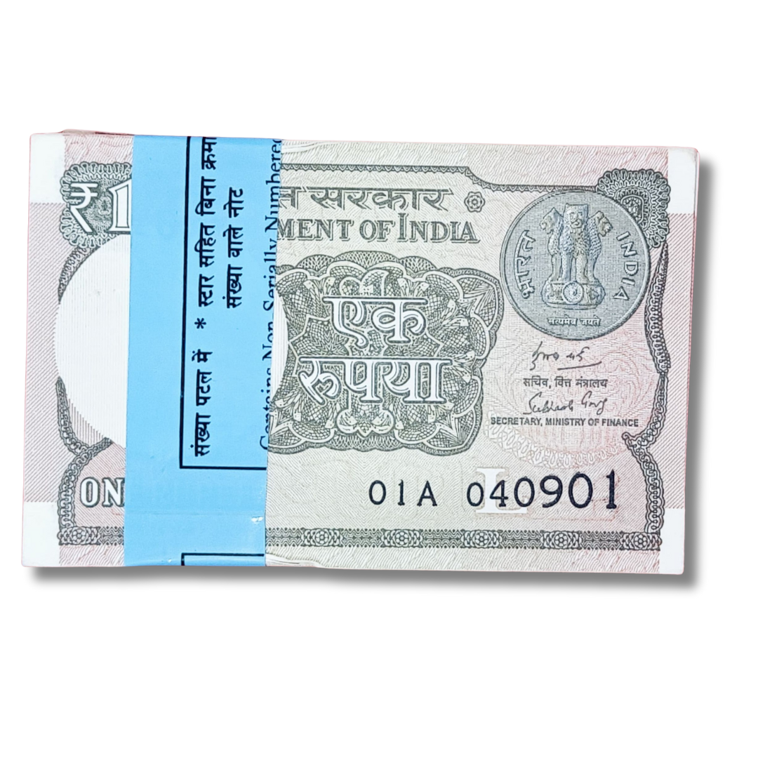 Rs 1 serial birthday packet 040901 September 4 unc condition - Collection Bazzar