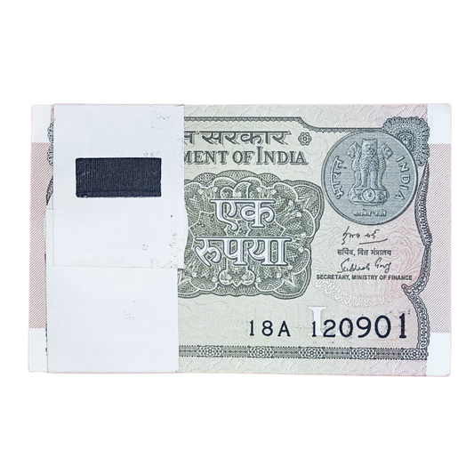 Rs 1 serial birthday packet 120901 September 12 unc  condition - Collection Bazzar
