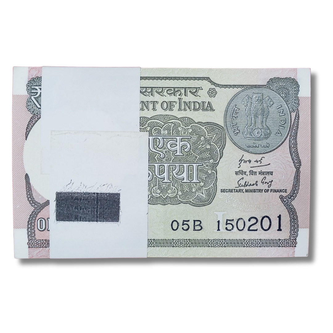 Rs 1 serial birthday packet 150201 february 15 unc condition - Collection Bazzar