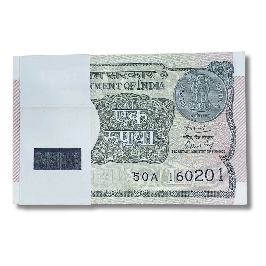 Rs 1 serial birthday packet 160201 february 16  unc  condition - Collection Bazzar