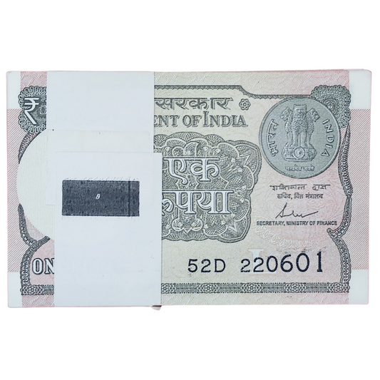 Rs 1 serial birthday packet 220601 June 22  unc  condition - Collection Bazzar