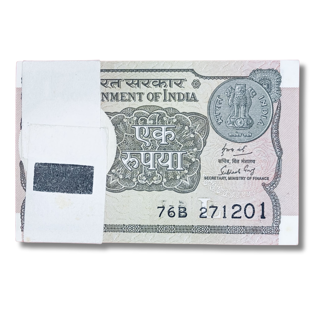 Rs 1 serial birthday packet 271201 December 27 unc condition - Collection Bazzar