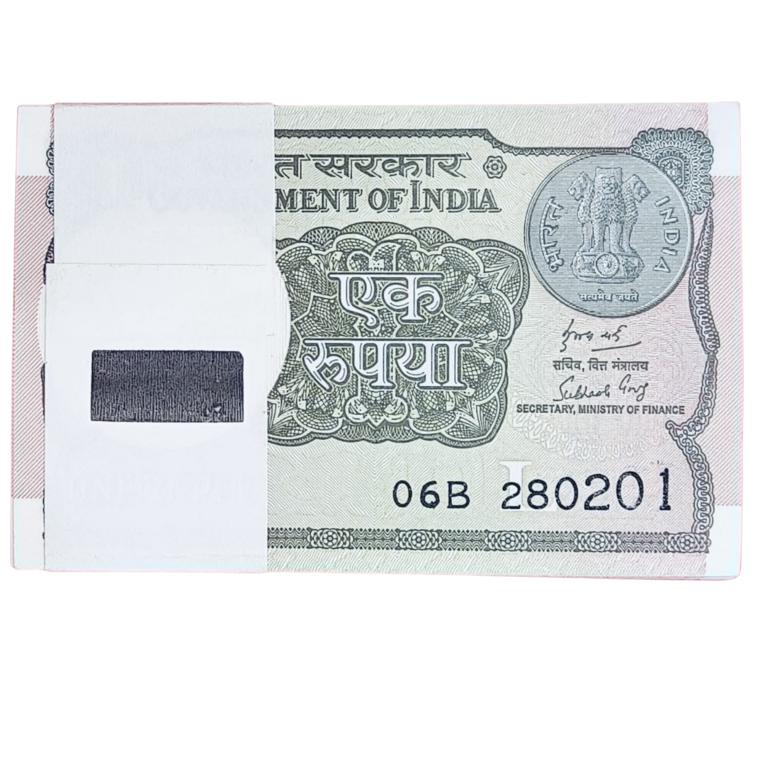 Rs 1 serial birthday packet 280201 february 28 unc condition - Collection Bazzar