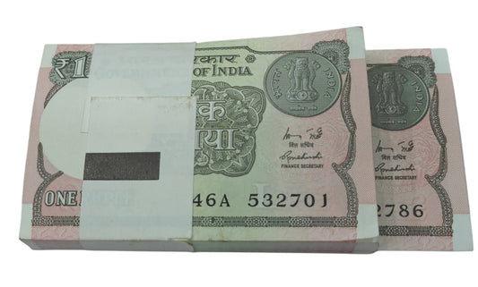 Rs 1 serial packet 532701 with ending 786 holy bismillah number  unc condition - Collection Bazzar