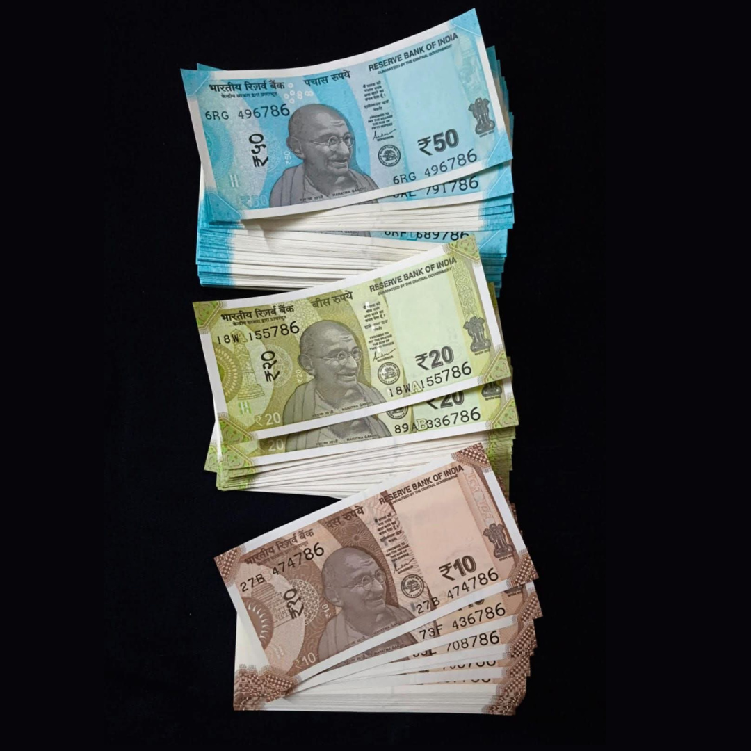 Rs 10 , 20 & 50 - 3 Notes All Denomination Ending 786 All Type - Collection Bazzar