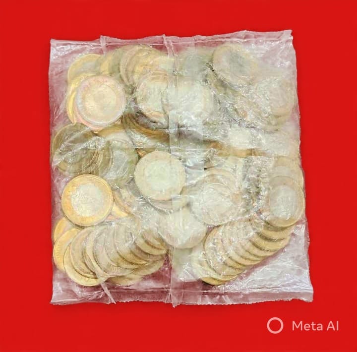 Rs 10 Ambedkar 100 coin pouch Rare Collectible - Collection Bazzar
