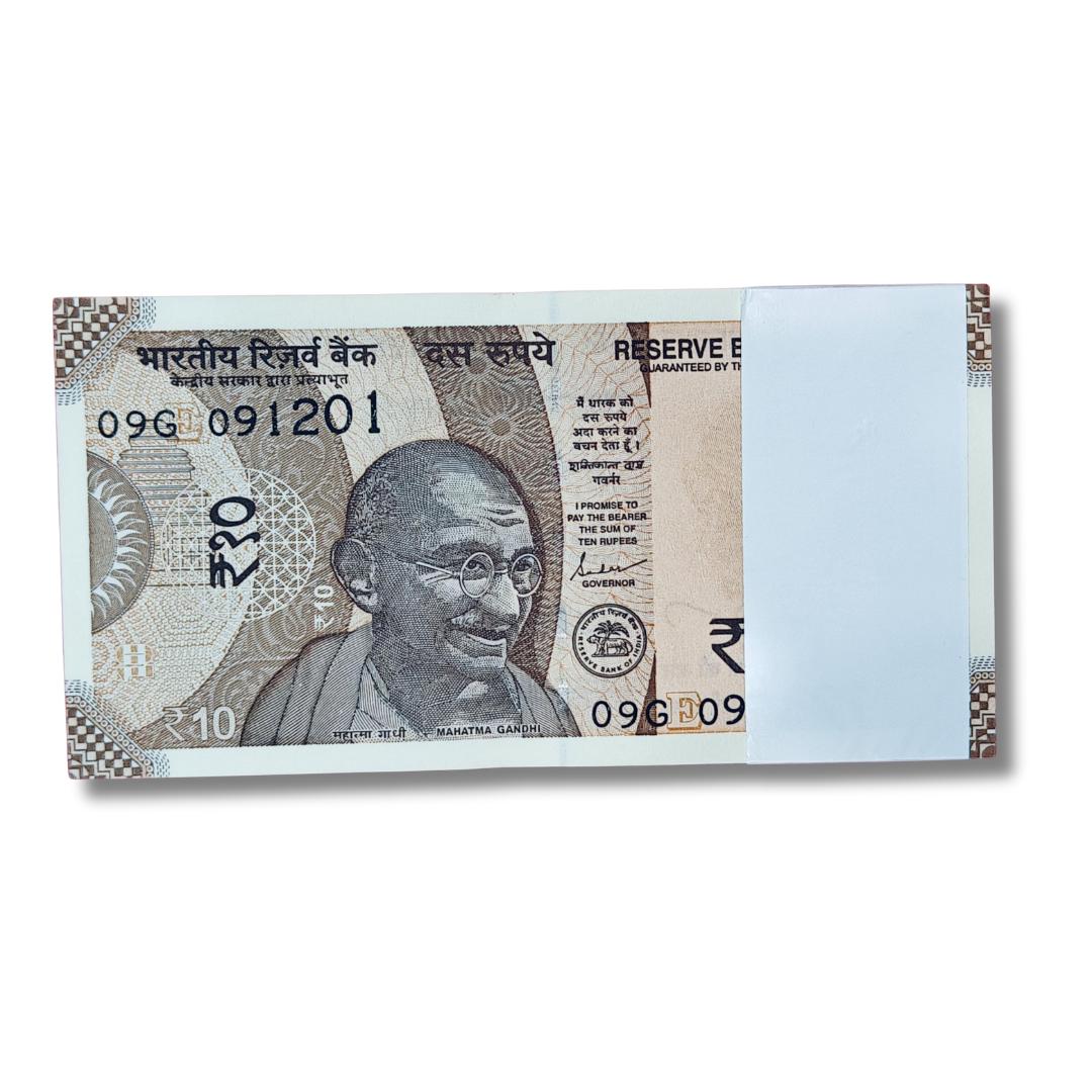 Rs 10 Birthday Anniversary 091201 Date pkt 09.12.01 gem unc condition - Collection Bazzar