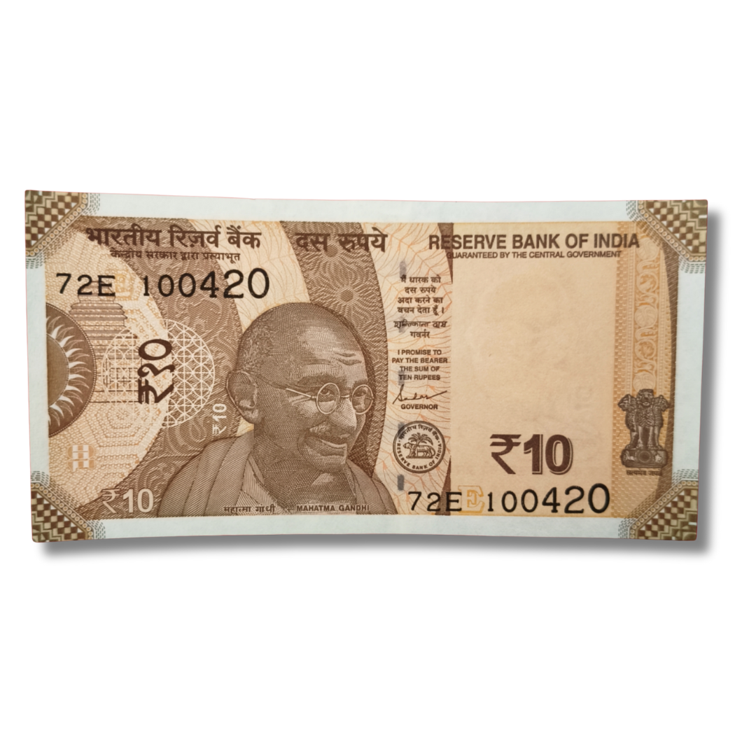 Rs 10 Birthday And Anniversary Date 100420 Note Unc Condition - Collection Bazzar