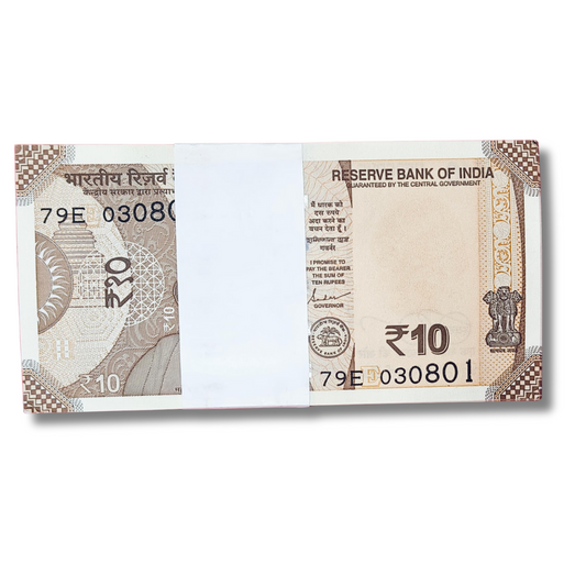 Rs 10 Birthday Anniversary date 030801 pkt 03.08.01 gem unc condition - Collection Bazzar