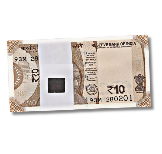 Rs 10 Gandhi Birthday Note Packet – Prefix 93M | Serial 280201 - Collection Bazzar